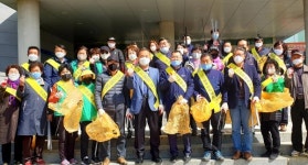 완주 고산면, 봄맞이 대청소와 코로나 방역 실시