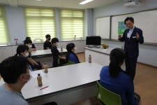 유기상 고창군수, 공음중 선배와의 소통·공감대화