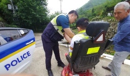 완주 상관파출소 교통안전홍보 캠페인 활동