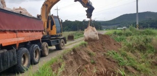 고창 아산건설, 아산면 주진천 제방복구 자원봉사