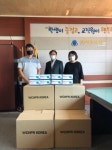 (주)태승물산 김동규 대표 모교 전주영생고등학교에 마스크 1만2천장 기부