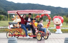 장수군 관광 활성화 위해 장수누리파크 가족자전거 운영