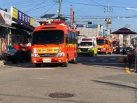 순창소방서 차량 정체구역 소방차 길 터주기 훈련