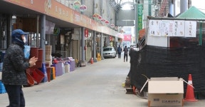 썰렁한 김제시 전통시장