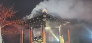 고창 정자에서 화재, 1시간만에 진화