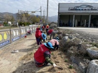 장수 산서면 아름다운 꽃으로 코로나19 이겨내요