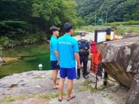 완주 소양파출소, 동상계곡 여름철 특별방범 활동 실시