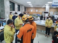 군산소방서, 소룡동 행정복지센터와 합동소방훈련 실시