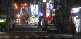 한산한 전주 송천동 먹자골목