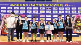 군산 대야초, 전국초등학교 탁구대회 3등 쾌거
