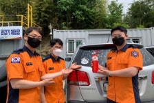 남원소방서, 퇴근하던 소방관 소화기 in car로 연소 확대 저지