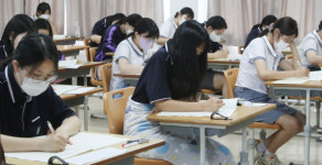 6월 모의고사 치르는 전주호남제일고등학교 학생들
