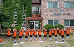 안전 노래하는 부안소방서 대표 하늘숲어린이집 어린이들