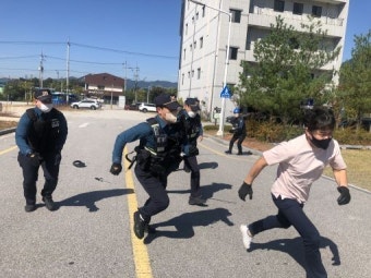 전북경찰, 스토킹범죄 현장대응 실제훈련 실시