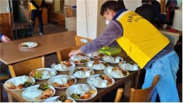 송암공단급식소 | 전주시설공단, 무료 급식소 배식 봉사