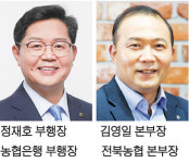 농협은행 부행장에 정재호, 신임 전북농협 본부장에 김영일