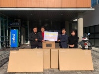 호경레미콘, 완주군 봉동읍 경로당에 가전제품 기증
