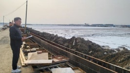 김제시 만경읍, 해빙기 공사현장 안전점검