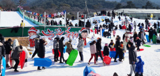 남원 지리산 눈꽃축제 인파