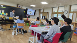 김제 광활초등학교 2023 신문기자 진로탐색 프로그램 실시