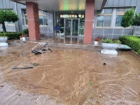 폭우에 운주초등학교 침수피해 발생