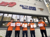 전주완산소방서, 119리본구급대로 선발된 구급대원 3명 소방서장 표창 수여