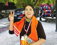 [제1회 순창 강천산 트레일레이스] 5km 여자부 1등 박혜정(52) 씨