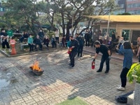 안골노인복지관 하반기 소방훈련 실시