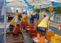 대한적십자사 전북특별자치도지사, 남원 지산 적십자 봉사회 찾아가는 세탁봉사 실시