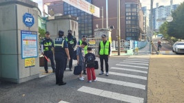 전주완산경찰서 평화지구대, 아동안전지킴이 초등학생 하굣길 순찰활동 강화