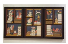 두바이와 한국을 오가며 활동하는 김은희 작가 책가도는 나 자신과 세계를 잇는 문(門)이었다