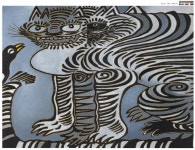 [안치용의 미술 이야기] 우리 민화 속 전통의 호랑이가 이 붓끝에서 세계시민이 된다