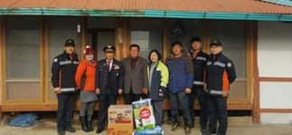 무안 해제119안전센터 소외계층 방문