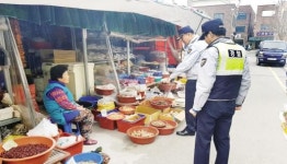 구례 읍내파출소, 5일시장 화재점검·범죄예방 활동