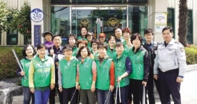 동운지구대, 통학로 환경 정화활동