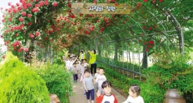 순천 ‘사랑의 정원’ 장미 만개 시민들 도심속 휴식공간 각광