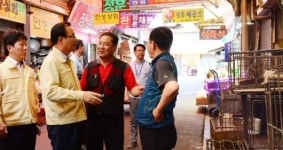 서구, AI 예방 전통시장 점검