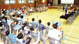 민형배 광산구청장, 송정중앙초 학생·학부모 간담회