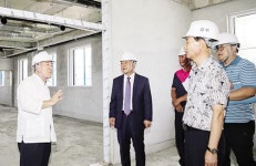 장휘국 광주시교육감, 학교시설 공사현장 점검