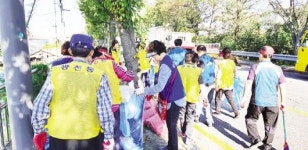 광천동주민센터, 광주천 일대 대청소