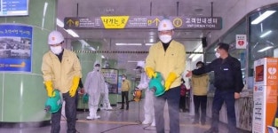 직접 방역 나선 이용섭 시장