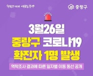 [속보]중랑구청, 면목본동 코로나19 11번째 확진자 동선 공개