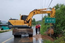 해남군, 집중호우 대비 도로 일제 정비
