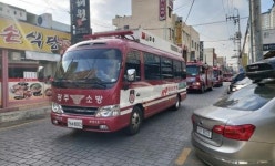 북부소방서, 재난현장 접근 향상 ‘소방차 길 터주기’ 훈련