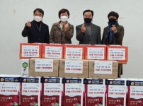 목포 산정동 주민자치위, 경로당에 물품 나눔