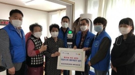 남구 월산5동지사協, 경로당 체온측정기 설치