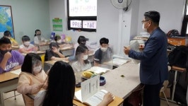 본보, 참사랑지역아동센터 NIE 순회교육 실시