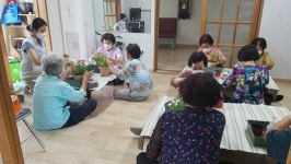 강진읍 춘곡경로당 원예심리 치료 교실