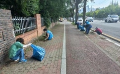 목포 원산동행정복지센터, 휴가철 환경정화 활동
