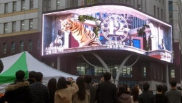 백운광장 ‘미디어 월’ 시범운영